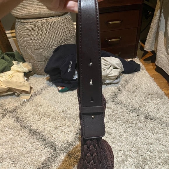 Zara raffia & leather bag - Picture 3 of 4